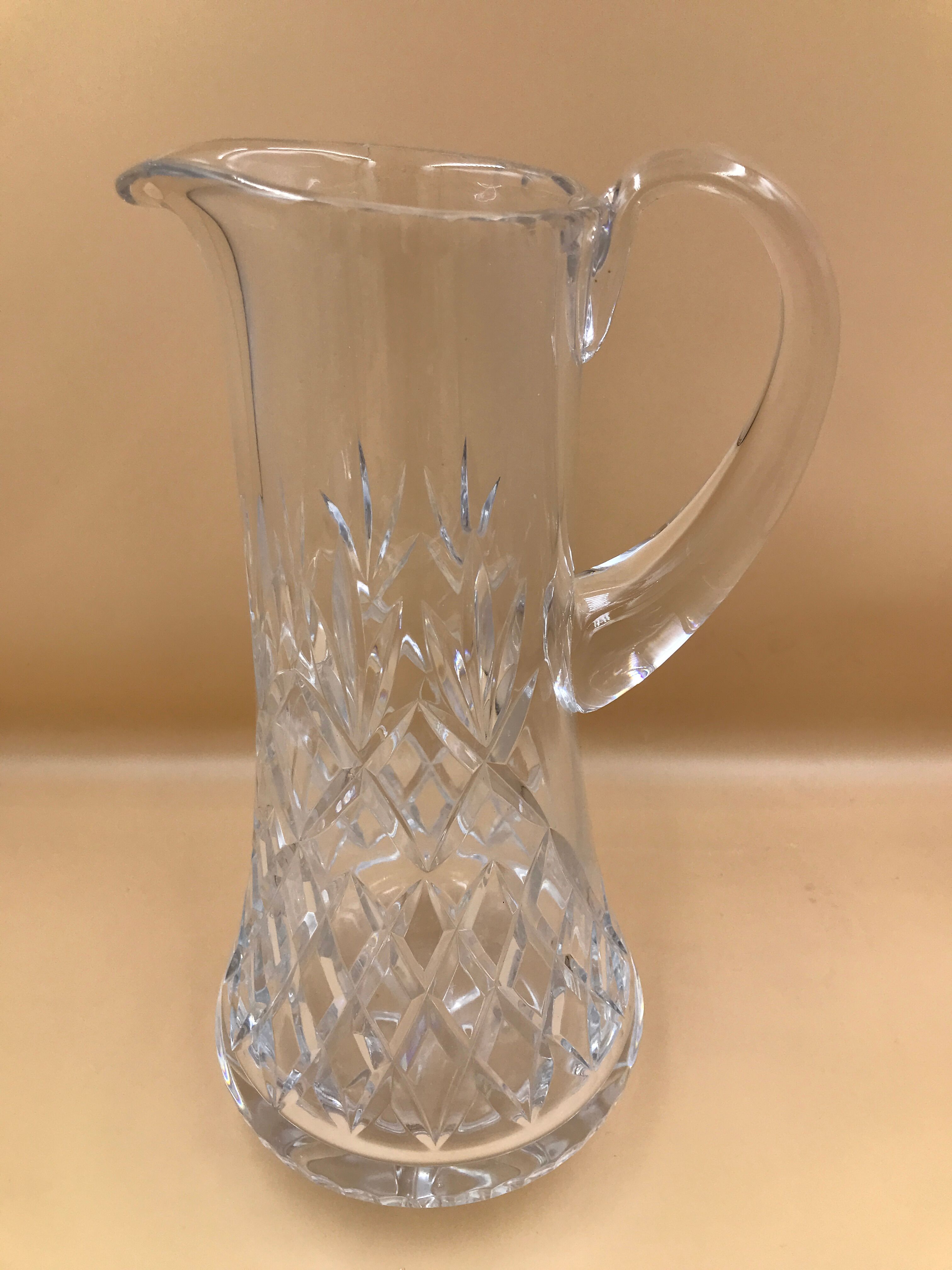 Crystal water pitcher 30s