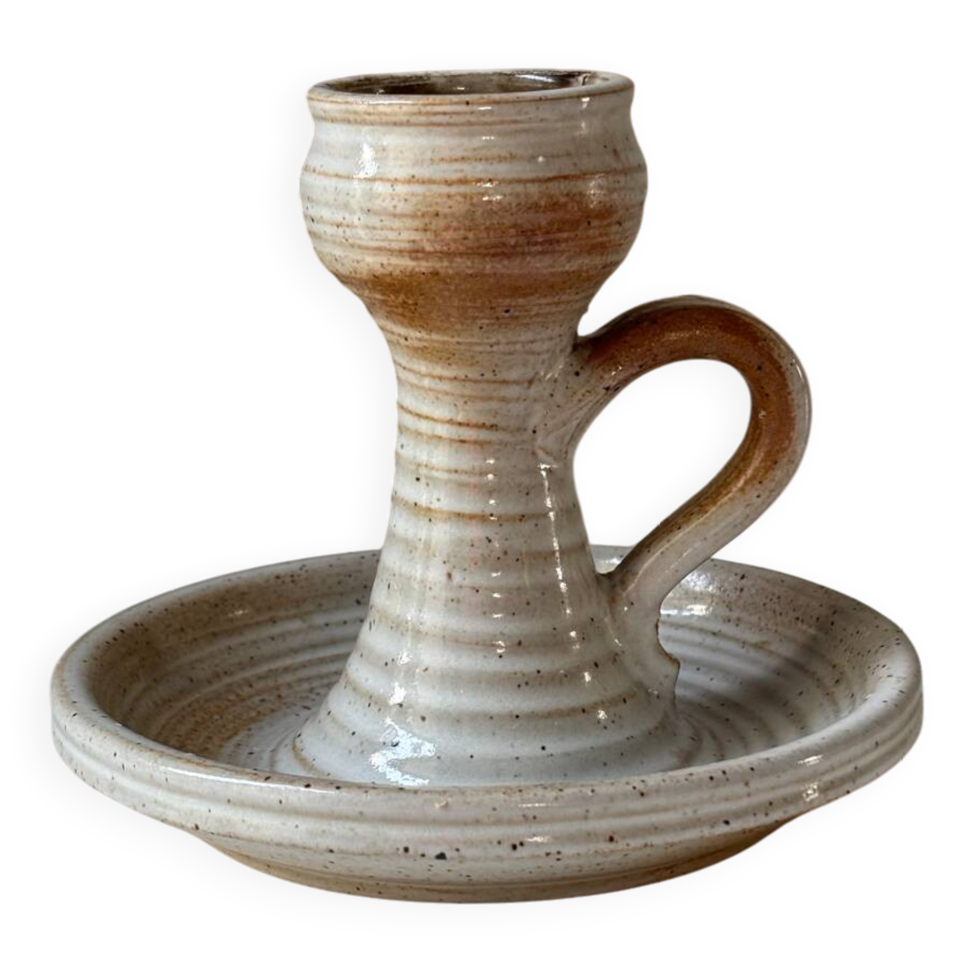 Marais stoneware candle holder