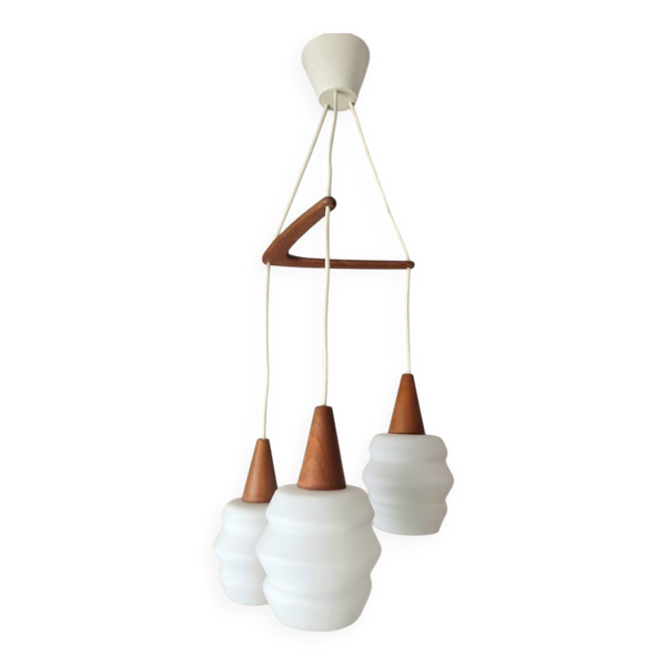 Suspension Philips par Louis Kalff, luminaire boomerang vintage