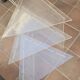 Table gigogne plexiglass triangle 90's