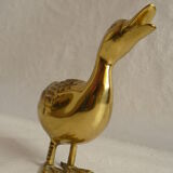 Vintage brass duck