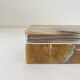 Vintage 60s rectangular onyx alabaster jewelry box