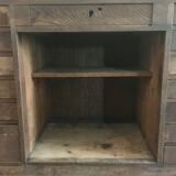 Wooden workshop counter