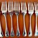 Christofle Marot Berain, 12 fish cutlery sets, shell decor