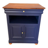 Louis Philippe cabinet in solid walnut — completely refurbished.