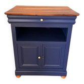 Louis Philippe cabinet in solid walnut — completely refurbished.