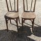 Paire de chaises de bistrot  bois courbe
