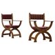 Vintage 1960s Brutalist Kurul Armchairs in Oak - style of Henning Kjærnulf