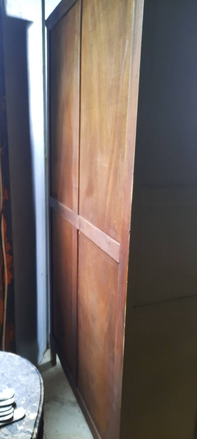Painted wooden bookshelf