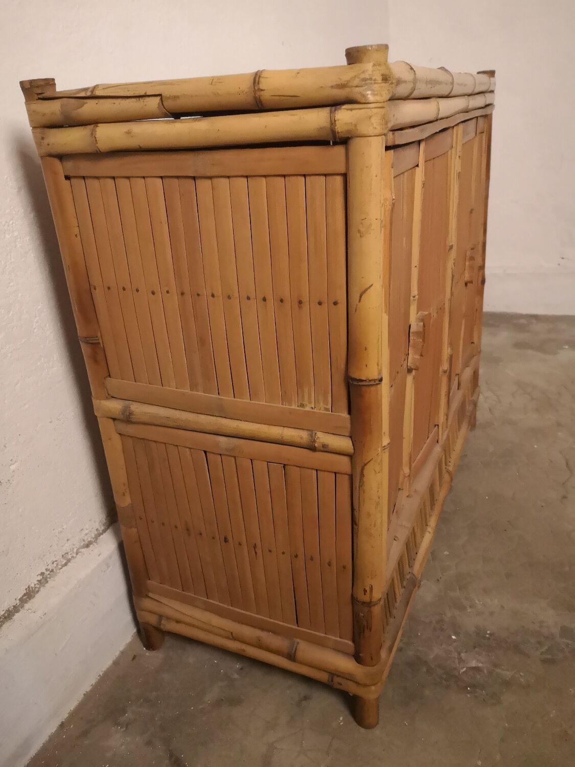 Rattan bamboo cabinet