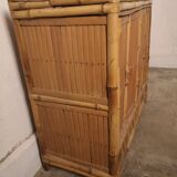 Rattan bamboo cabinet
