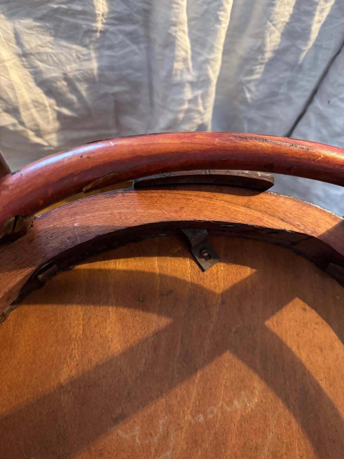 Two Thonet 967f F leather bistro chairs