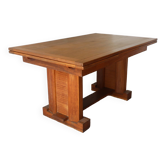 Modernist solid oak dining table, 1940