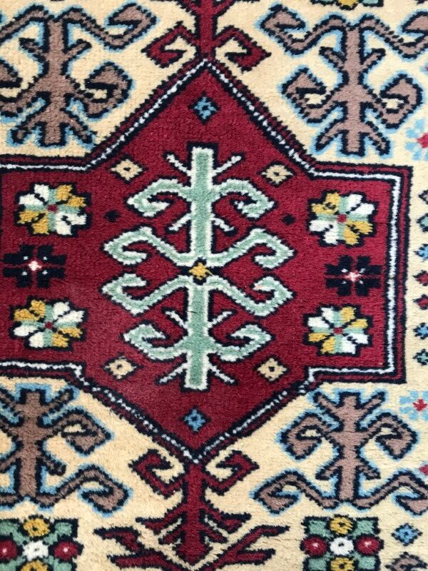 Carpet vintage caucasian chirwan done hand 75 x 120 cm