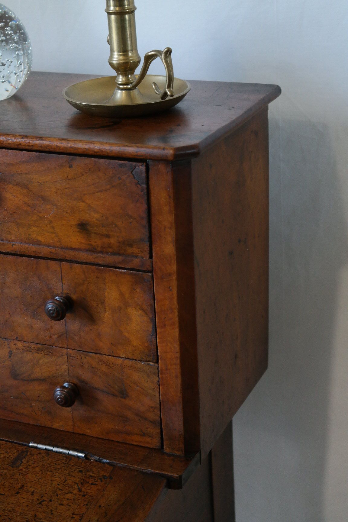 Secretary desk happiness of the day Louis Phillipe in walnut