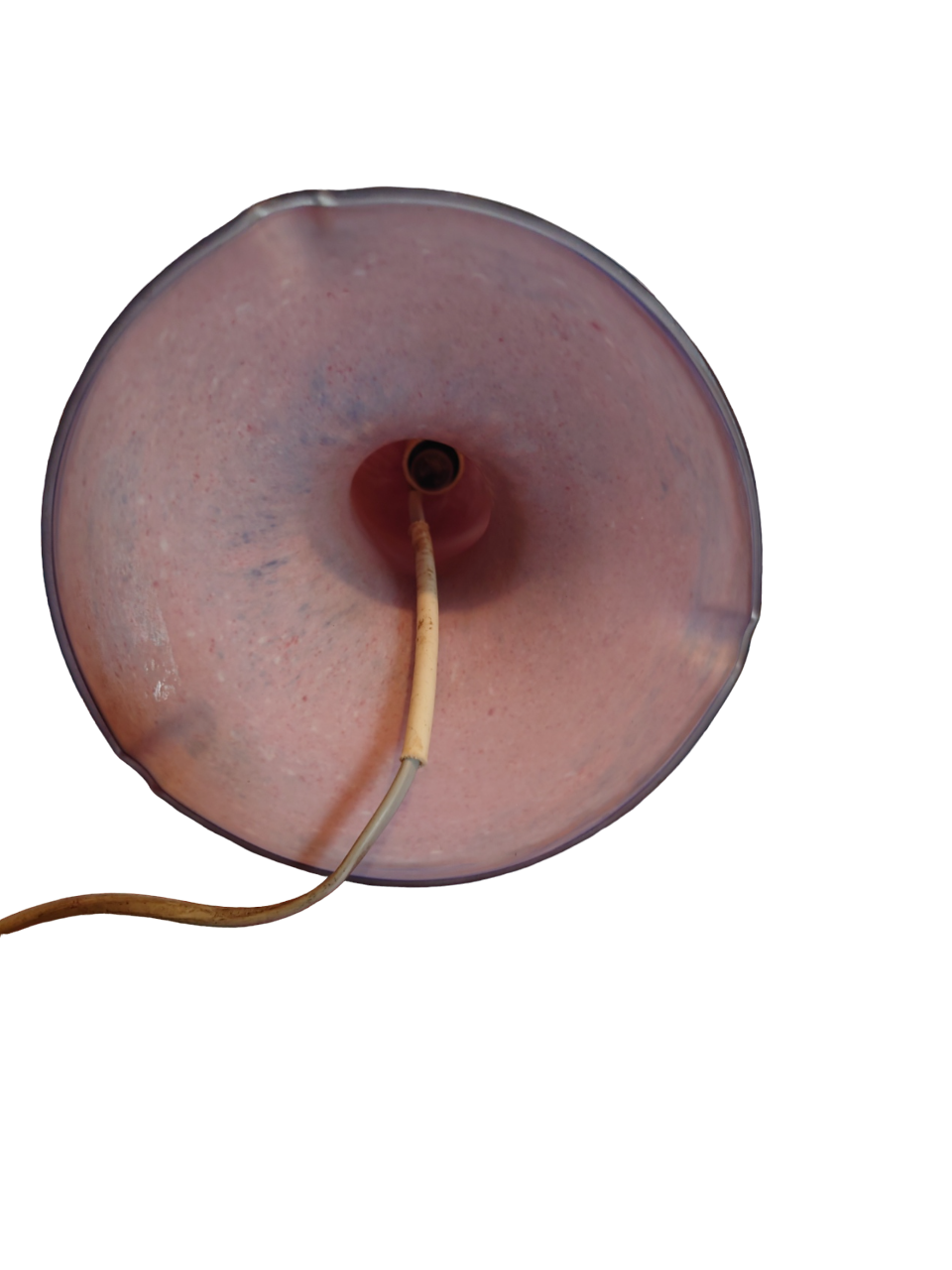 Lampe champignon en verre marmoréens 1930/1950