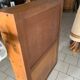 Vintage brutalist oak bookcase