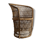 VINTAGE PALM TREE ARMCHAIR IN BURI
