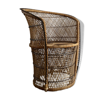 FAUTEUIL PALMIER VINTAGE EN BURI