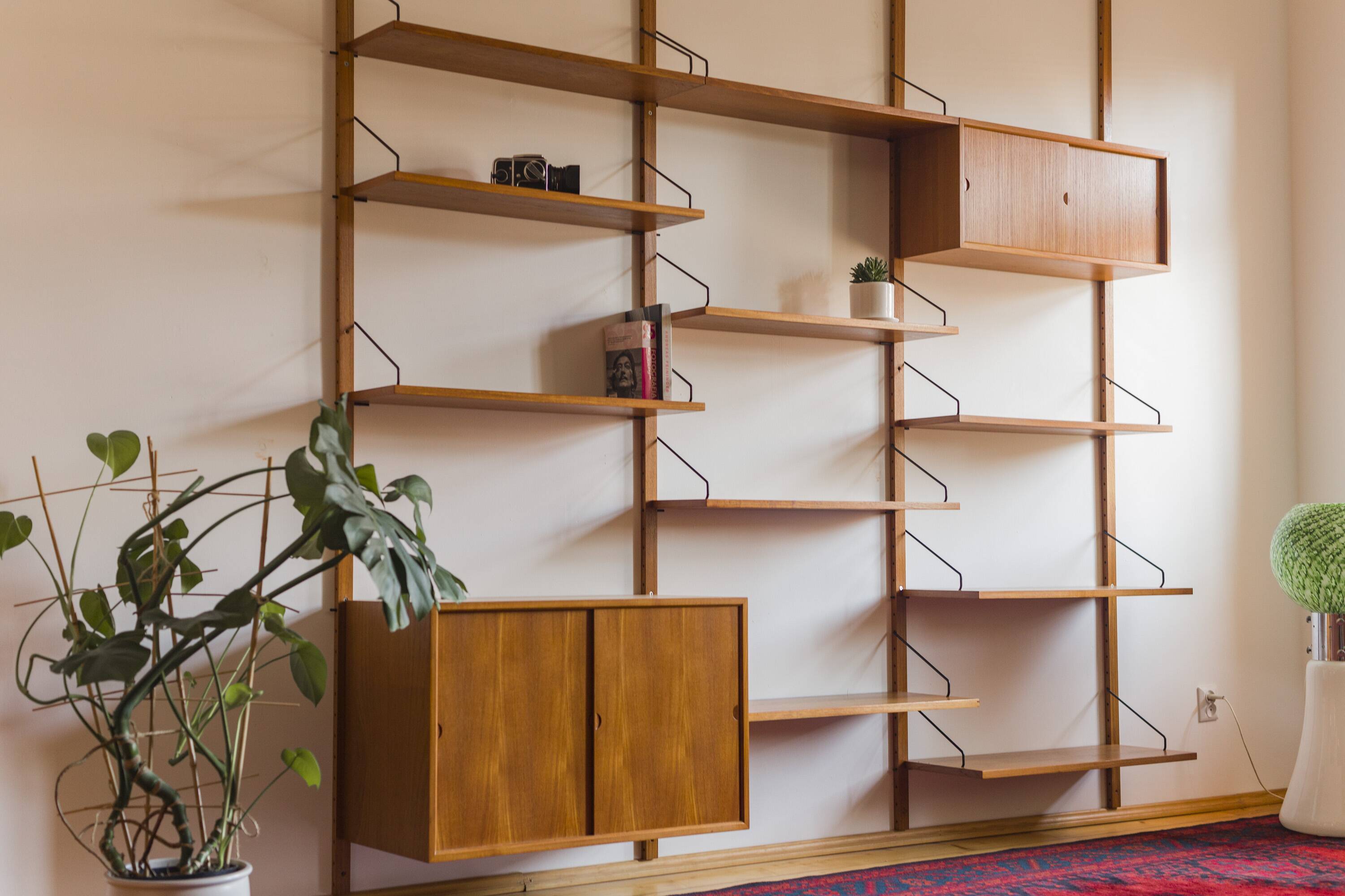 Modular Wall Shelving System by Poul Cadovius for Cado, 1960s