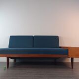Vintage Norwegian daybed sofa, Restored, 1970s