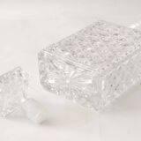 Rectangular crystal whiskey decanter