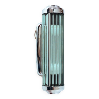 Applique murale Art déco avec tubes en verre, lampe de barbier, années 1930