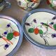 Tasses japonaises en porcelaine coquille d'œuf irisées - Peintes à la mains