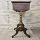 Antique walnut sewing table (19th century) Biedermeier side table