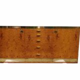 Sideboard in elm and brass burr Willy Rizzo