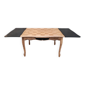 Table damier avec rallonge