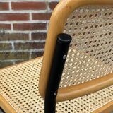 Set of 4 chairs Cesca B32 designed by Marcel Breuer design black frame