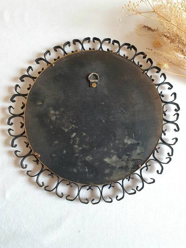 Vintage 1960s rose mirror