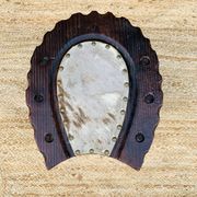 Tabouret en bois fer à cheval