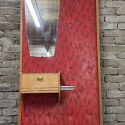 Vintage wall coat rack from the 50s/60s – Rockabilly design cloakroom