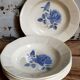 Six earthenware plates of Digoin and Sarreguemines 40s