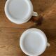 Duo de tasses arcopal vintage années 80, motif Lotus