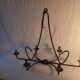large wrought iron chandelier / 60s