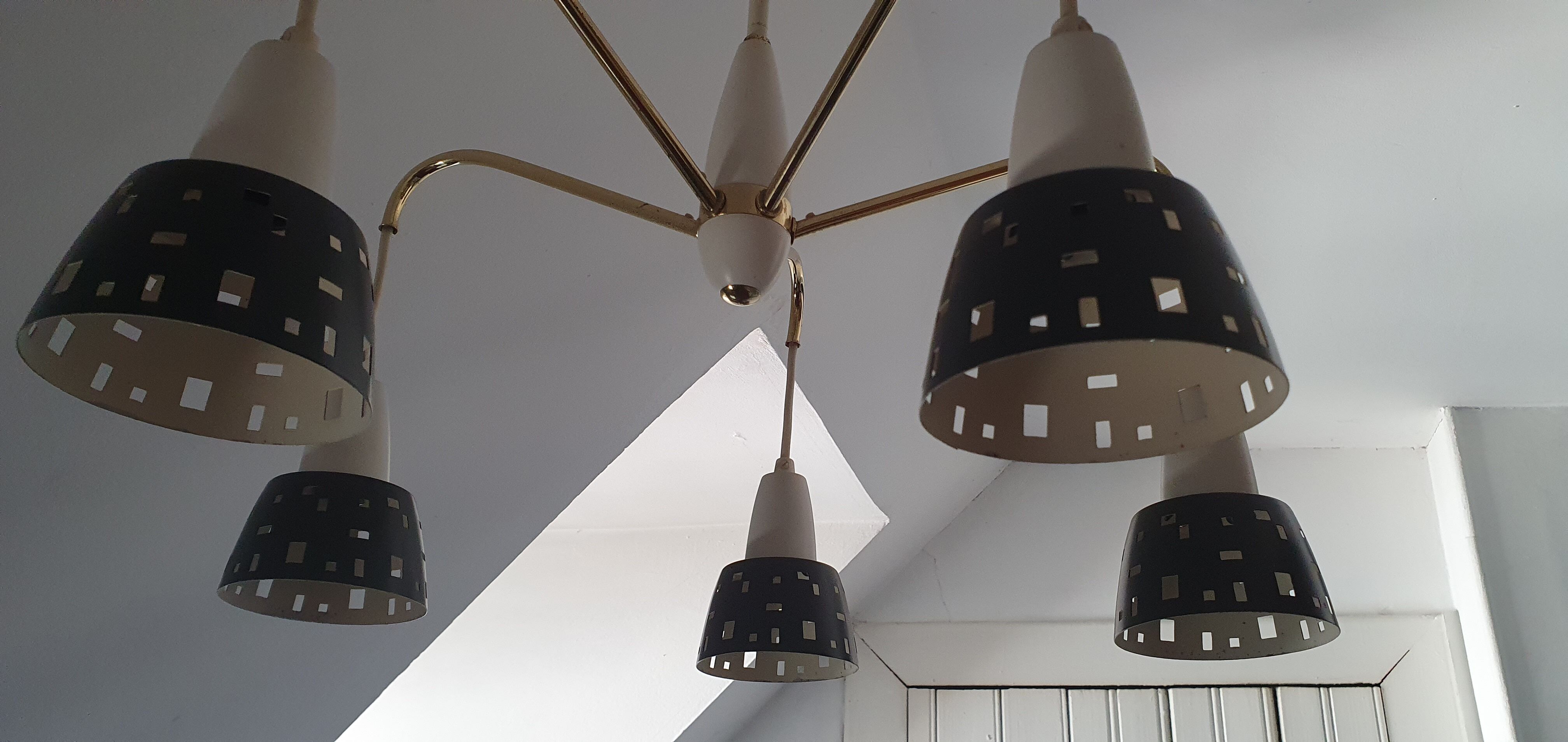 Modernist 1960s ceiling light