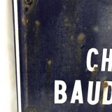 Place émaillée "Rue Charles Baudelaire"