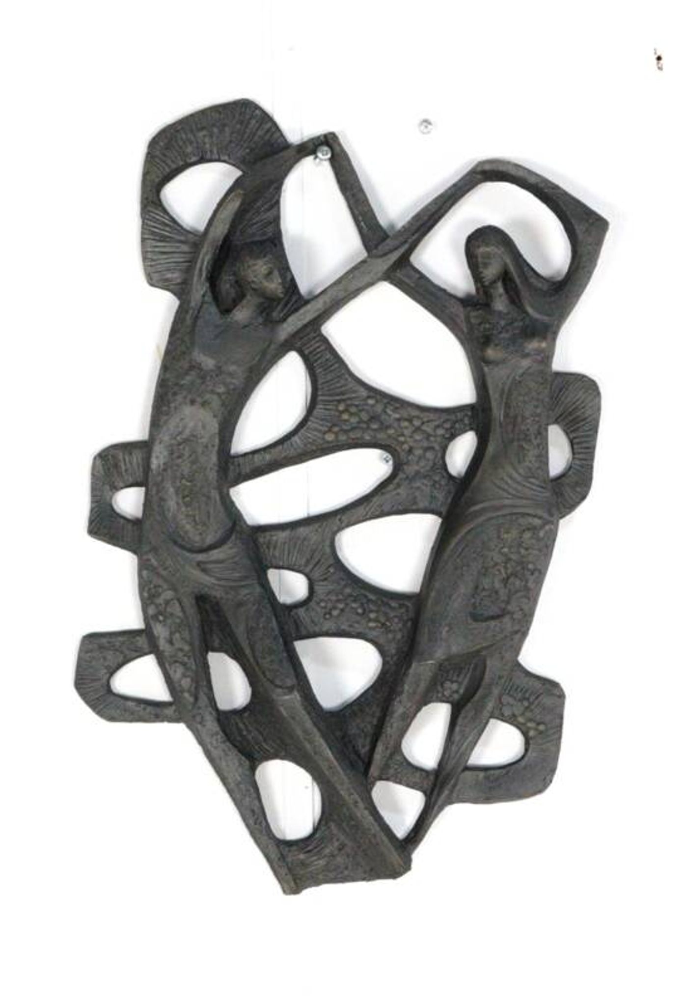 Brutalist Ars Munda resin wall decoration dancing couple