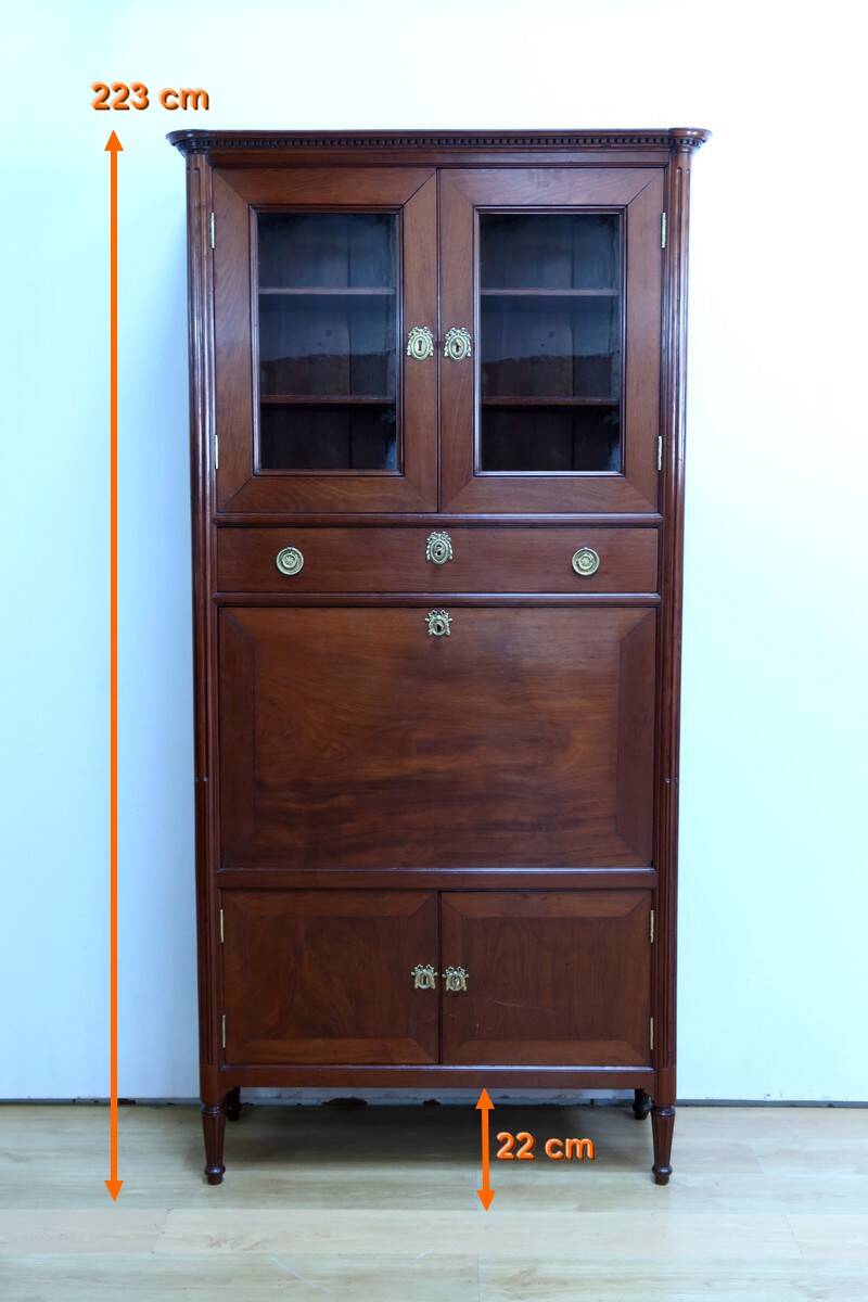 Secretary with a Mahogany Guillotine from Cuba, Louis XVI period – Late 18th century