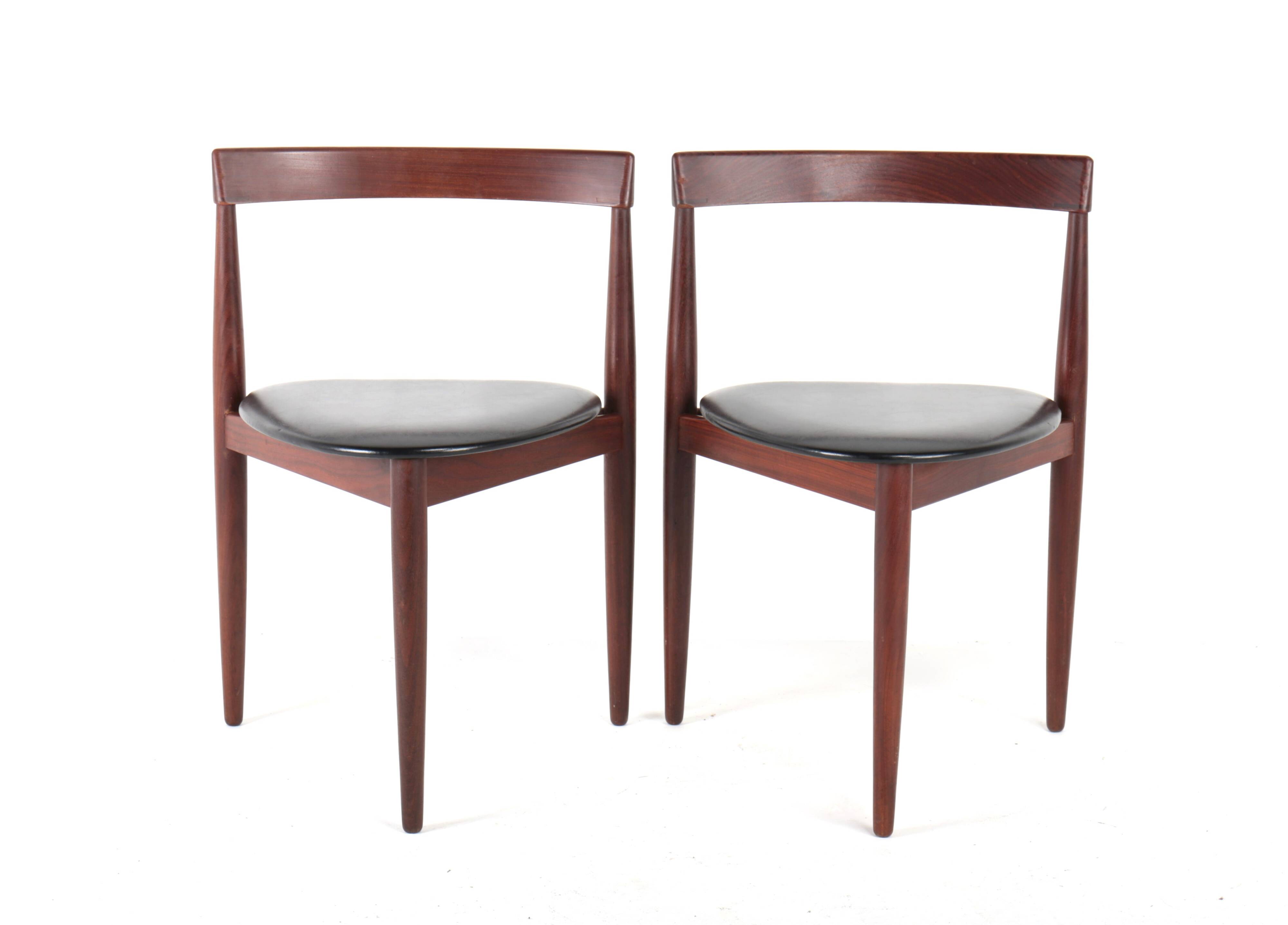 Pair of "Roundette" chairs by Hans Olsen for Frem Rolje, Denmark