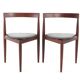Pair of "Roundette" chairs by Hans Olsen for Frem Rolje, Denmark