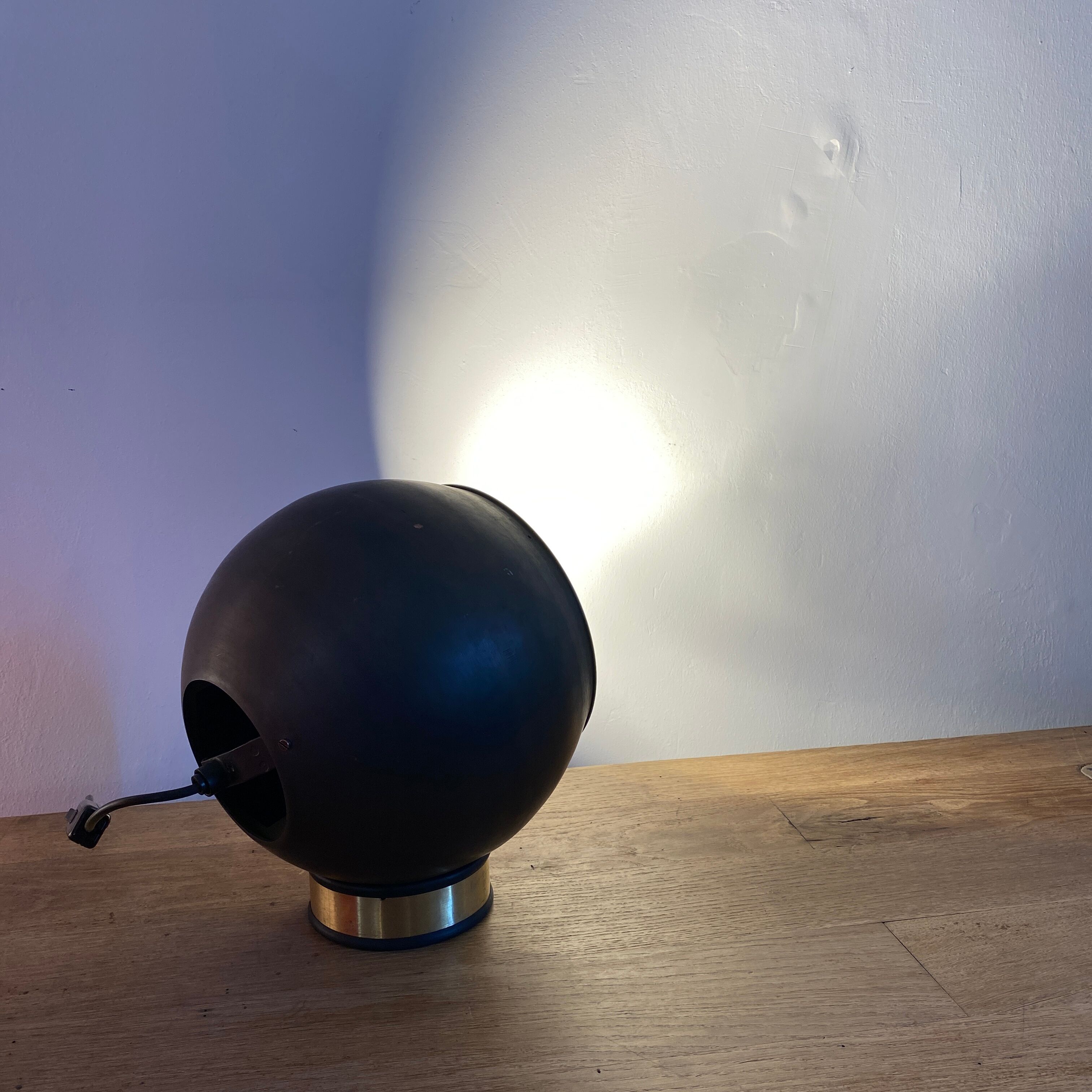 Copper ball lamp circa 1970