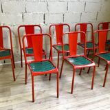 Set of 8 chairs Tolix T4