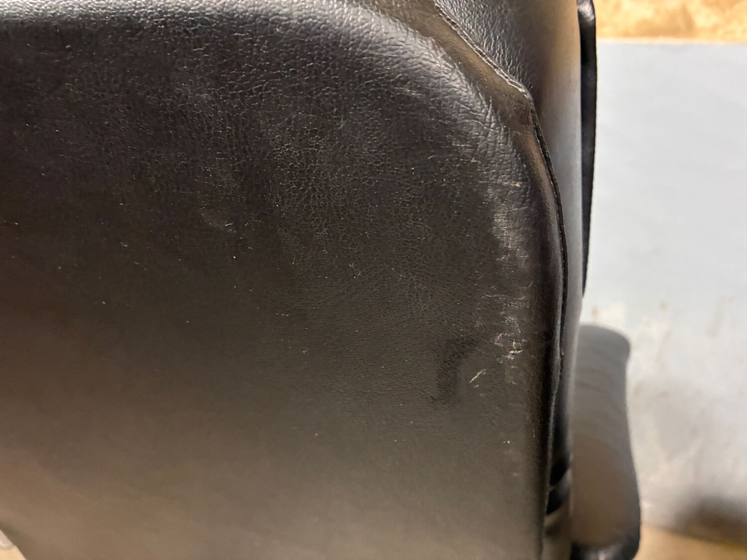 Unico Danish design chrome hocker leather  recliner