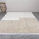 Handmade natural wool rug size 250x250 cm