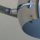 Vintage chrome eyeball floor lamp with adjustable ball spotlights