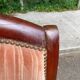 Louis Philippe Voltaire armchair from the 19th century in solid mahogany.